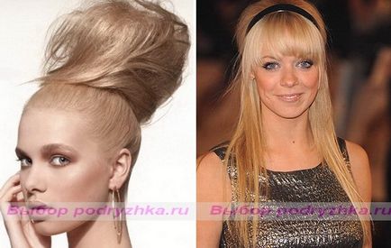 Frizurák gyapjúval fotó (bouffant frizura) Frizurák fleece fotó