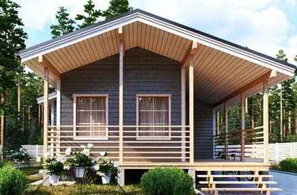 Proiecte de case de lemn mici pentru reședința permanentă
