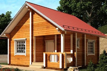 Proiecte de case de lemn mici pentru reședința permanentă