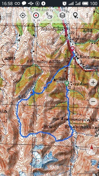 Program de hărți militare sovietice, călătorii, trekking, trekking