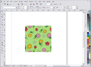 Prosto blog creând texturi fără sudură vectoriale în corel draw