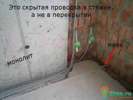 Bekötése a monolitikus házak elektromos jellemzőit (szilárd) Vezetékeket monolit otthonokban különösen bekötése