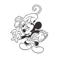 Mickey Mouse colorat