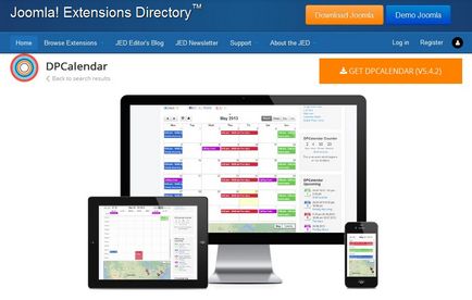 Calendar și Extensii programator pentru joomla 3