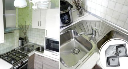 Dimensiunea chiuveta bucătăriei - referința clientului (cu fotografie)