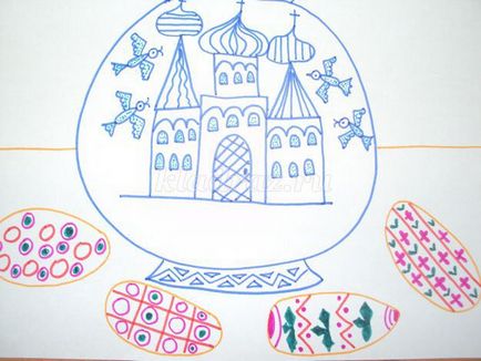 Desen pentru copii 5-7 ani vechi de Paști