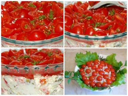 Салат «червона шапочка» з помідорами