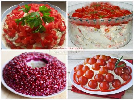 Салат «червона шапочка» з помідорами