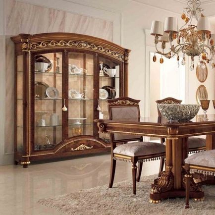 Sideboard, dulap, vitrine pentru feluri de mâncare și accesorii în camera de zi cum să distingi o piesă de mobilier