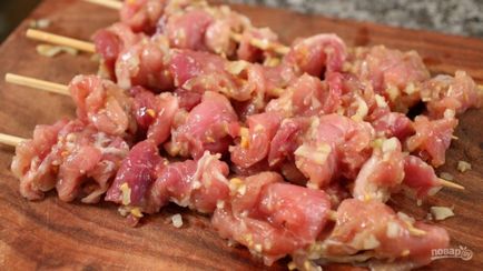 Shish kebab din carne de porc pe vin - rețetă pas cu pas cu fotografie pe