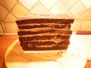 Шоколадний масляний бісквіт торт-сумка louis vuitton покроковий рецепт з фотографіями