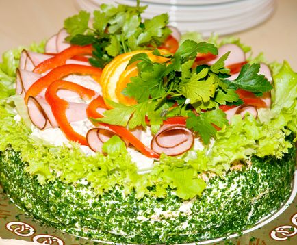 Листковий салат з грибами, шинкою і картоплею - як приготувати рецепт