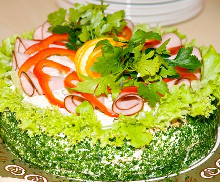 Puff saláta gombával, sonkával és burgonya -, hogyan kell elkészíteni egy recept (puff) Puff saláta gombával, sonkával és burgonya -, hogyan kell elkészíteni a receptet