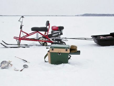 Motorosszán Husky - felülvizsgálata, módosítások és technikai jellemzőit a modell