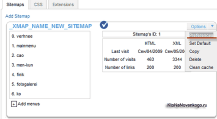 Създаване на карти за един сайт с Joomla чрез Xmap компонент създаване, популяризиране и заплатите на