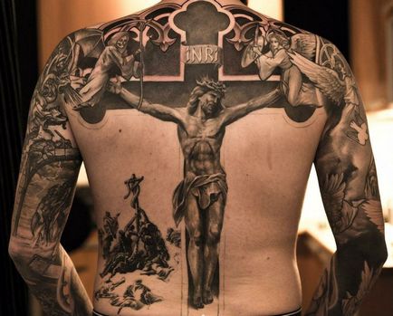 Tatuaj Iisus Hristos - valoare, fotografie și schițe ale tatuajului