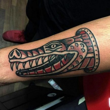 Tatuaj de tatuaj cu valoare de crocodil, 32 de fotografii, schițe