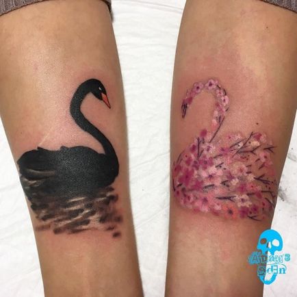 Tattoo Swan érték tetoválás, fotók, vázlatok