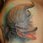 Valoarea tatuajului de crocodil, fotografie și schițe