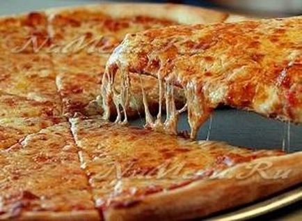 Pizza aluat, ca într-o rețetă de pizza