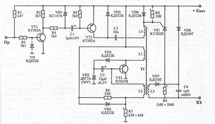 Tastatură cu aprindere prin tiristor, sistem electronic de aprindere