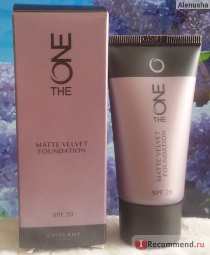 Тональна основа oriflame стійка матуюча з spf 20 the one matte velvet - «якщо у вас жирна або