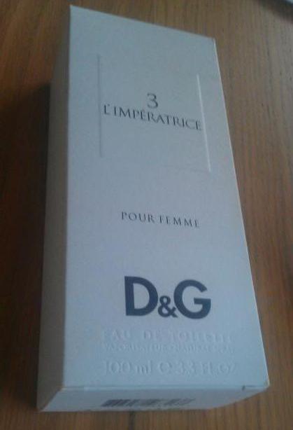 Туалетна вода dolce gabbana 3 l imperatrice опис, відгуки