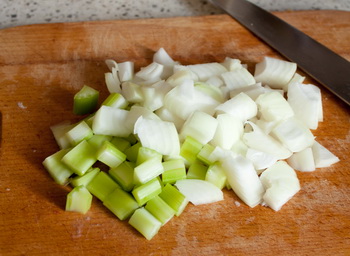 Párolt sertésborda burgonyával és gombával - házi receptek lépésről lépésre fotók!