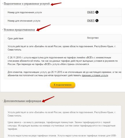 Послуги Білайн - як підключати, відключати і управляти