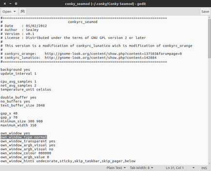 Instalați conky în ubuntu (instalare conky-manager) Instalați conky în ubuntu