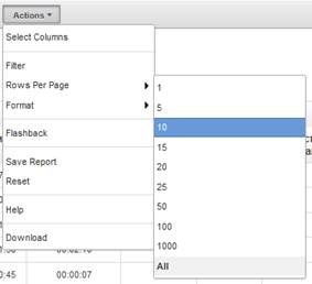 Установка кількості рядків на сторінці - rows per page