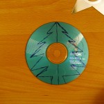 O stea cu opt colțuri de pe discul cd dvd