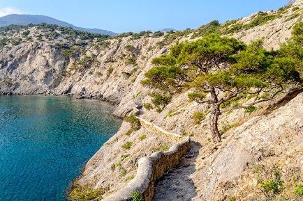 Coasta de est a Crimeei - merită să mergem să ne odihnim pe coasta de est a hărții din Crimeea din estul Crimeei