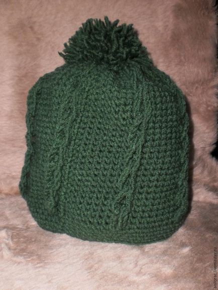 Am tricotat o pălărie caldă cu o croșetate pompon - târg de maeștri - manual, manual