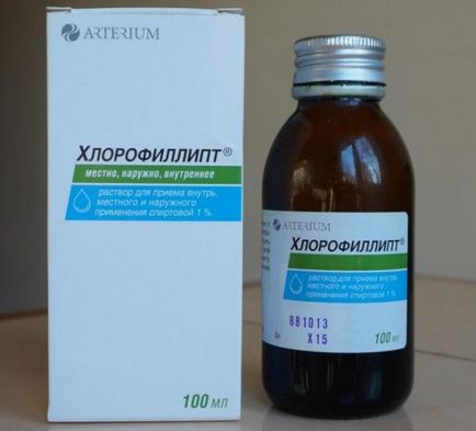 Clorofilită cu manual de instrucțiuni pentru otitis