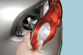 A hátsó lámpa Nissan Qashqai 2007