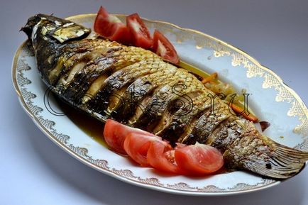 Запечена короп - покроковий рецепт з фото, страви з риби і морепродуктів