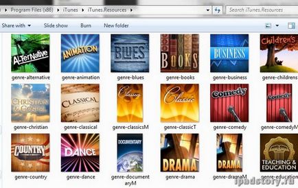 Műfajok az iTunes, minden a ipad