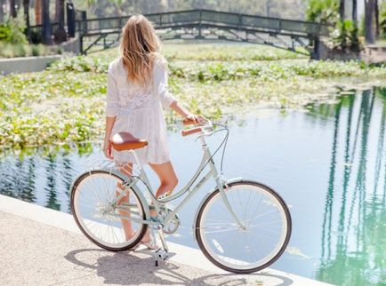Női városi kerékpár - stílusos és elegáns kényelem kerékpár (elegáns) Női városi kerékpár - stílusos és elegáns kényelem-bike