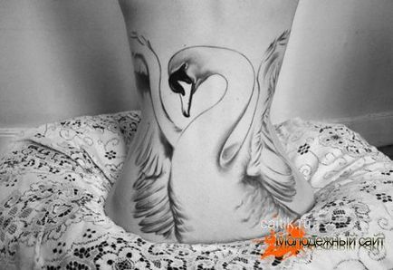 Значення татуювання лебідь (10 фото)