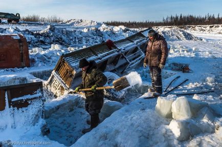 20 Fotografii despre modul în care șoferii din nordul gheții trag vagoanele înghețate