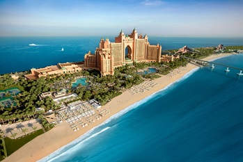 Atlantis на мапі Дубая, atlantis the palm, дубай