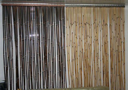 Perdele de bambus cu privire la avantajele ușii, tipurile și instalarea