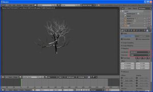 Blender - генератор дерев sapling