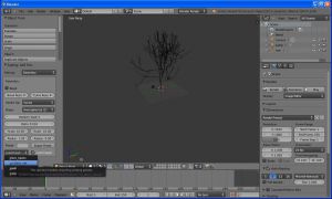 Blender - генератор дерев sapling