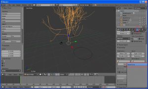 Blender - генератор дерев sapling