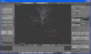 Blender - генератор дерев sapling