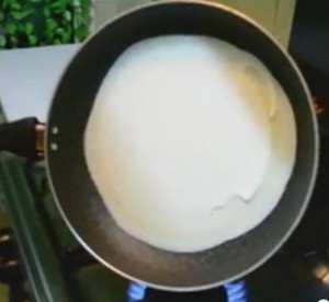 Pancake cu reteta de pui și brânză cu fotografie