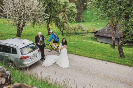 Boho esküvő az Alpok Anna kozdurovoy - egyszerű túl