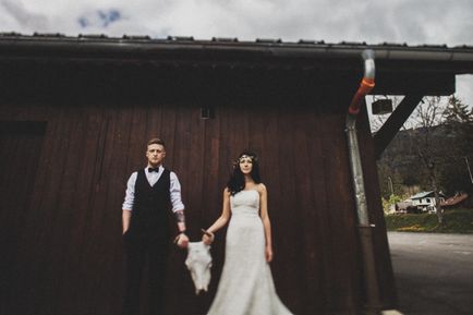 Boho nunta în Alpii de la Anna Kozdurova - simplu dincolo